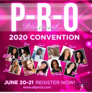 P-R-O 2020 Convention promotional graphic.